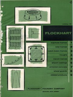 flockhart foundry company neward new jersey catalog featuring manhole