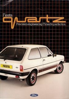 Ford Fiesta MK1 Quartz Limited Edition 1983 UK Market Sales Brochure