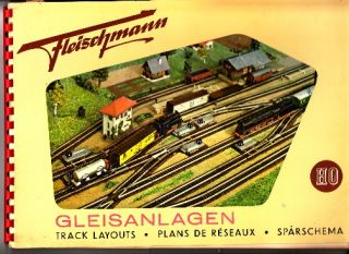 fleischmann ho track layouts 1956 manual 1956 first edition