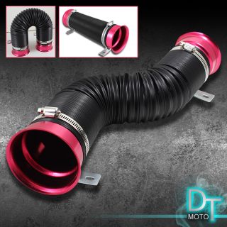360° FLEXIBLE COLD AIR INTAKE PIPE DUCT TUBE W/ 2 STAINLESS MOUNTING