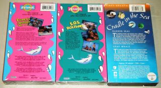 Flipper s O s Dolphin Odyssey Parts 1 2 3 Cradle in The Sea VHS Movies