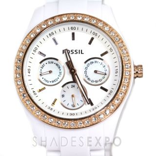 New Fossil Watches ES2869 White ES 2869