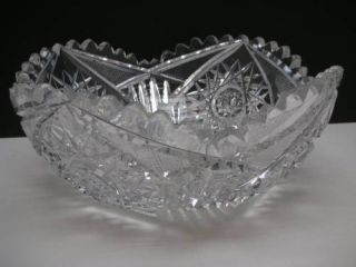  Abp American Brilliant Cut Crystal Bowl Beauty