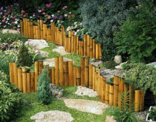 new genuine bamboo garden border edging flower beds