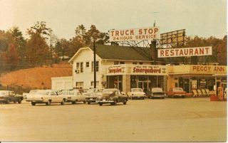 Peggy Ann Truck Stop and Smorgasbord, Rockwood, Tennessee, 1960s Post