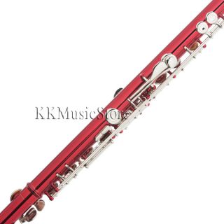 New Mendini Red Lacquer C Flute Split E Care Kit Gift