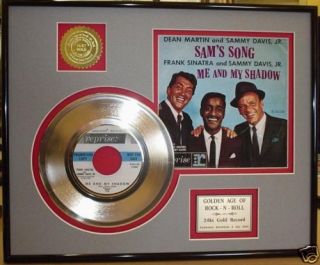 Dean Martin Sammy Davis Frank Sinatra 45 Gold Record