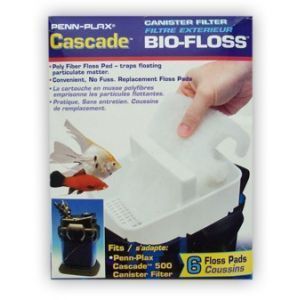  Plax Cascade 700 1000 Bio Floss Canister Filter 6 Floss Pads
