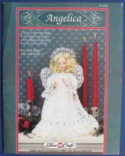 Angelica Tree Top Christmas Angel Doll Crochet Pattern VTNS