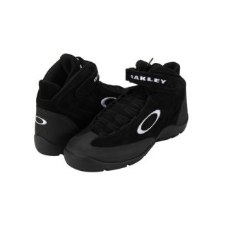  Oakley Black Crew Shoe, Size 9, High Grip Rubber Soles, Split Suede