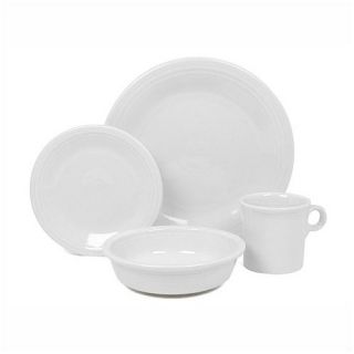 Fiesta White 16 Piece Dinnerware Set – Service for 4 Set of 4 831