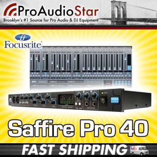 Focusrite Saffire Pro 40 SAFFIRE40 Brand New PROAUDIOSTAR