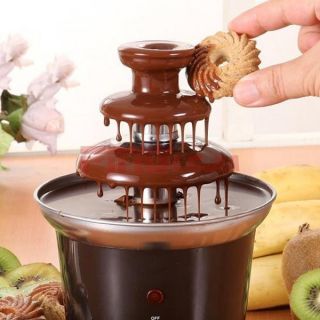   Steel 3 tier Tower Chocolate Fountain Fondue for Party Wedding C