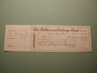 1896 Carson City Bank Certificate $2100 Signed by CC Mint