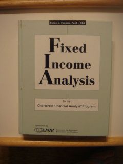  Income Analysis for the Chartered Financial Analyst Program by Frank J