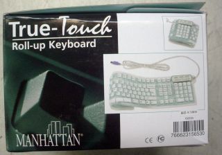  Touch Roll Up Keyboard PS 2 Waterproof Fold 2000 New in Box