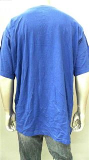 Foot Locker Mens 2XL Cotton Short Sleeve Basic T Shirt Tee Bright Blue