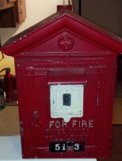 Vintage Harrington Signal Co Fire Alarm Box 5123
