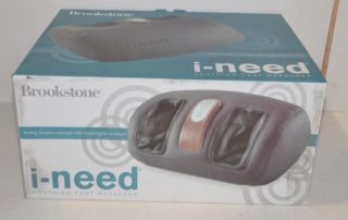Brookstone I Need Soothing Foot Massager Rolling Shiatsu Kneading Air
