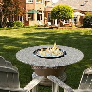 San Simeon 23 Chat Height Glass Gas Fire Pit Firepit