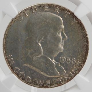 1958 D Franklin Silver Half Dollar 50c NGC MS 66