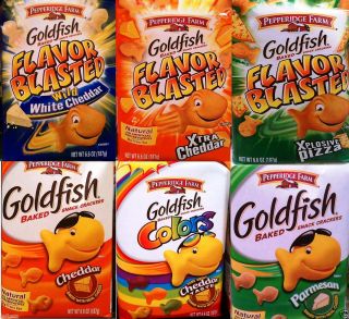 Goldfish Baked Flavor Blasted Crackers 10 Flavor Choices Snacks