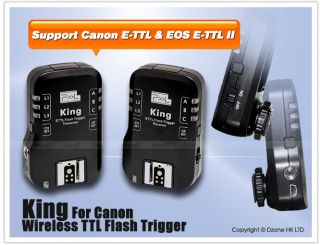 Pixel King E TTL Wireless Flash Trigger for Canon F369