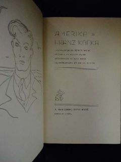 Amerika Franz Kafka Very Good Blue Cloth Boards with Paper Spine Label