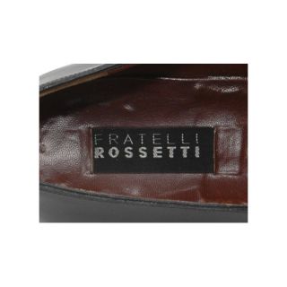 Fratelli Rossetti 15181 Made in Italy Black Modern Penny Loafers Shoes