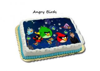 Angry Birds in Space Birthday Cake Designs Invitations