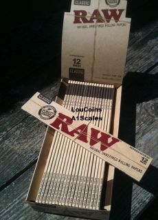  RAW CLASSIC FOOT LONG 12 Length UNBLEACHED Cigarette Rolling Papers