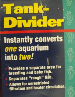 Penn Plax Fish Tank Divider Fits 15 20 Gallon Aquariums