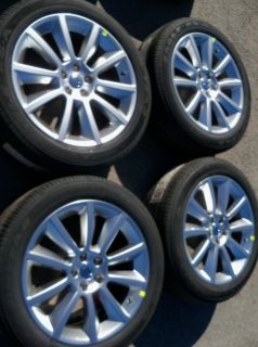 Ford Flex 20 Hyper Silver Finish Wheels Tires Goodyear New