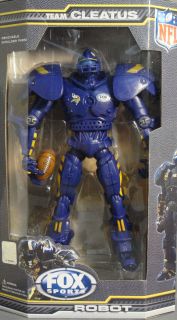  Vikings 10 Team Cleatus Posable Fox Sports Robot New NFL