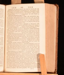 1811 A New Biographical Dictionary of The Most Eminent Persons Jones