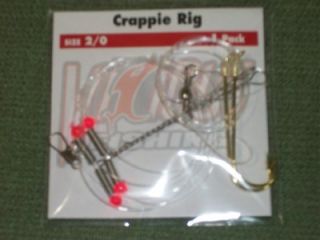Vicious Panfish Fishing Crappie Rig Size 4 One Pack