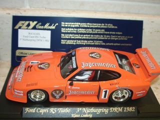 1QVZ Fly A145L Ford Capri RS Jagermeister Klaus Ludwig ¡¡with Lights
