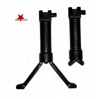  CARBINE BLACK BIPOD FRONT HAND GRIP FOREGRIP BYPOD HANDGRIP FORE GRIP