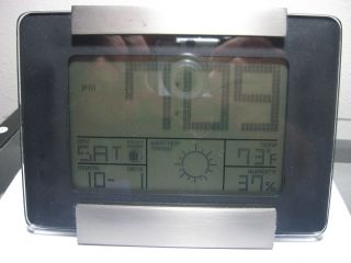  Image Desk Alarm Clock SM184 in Temp Humidity Weather Forecast