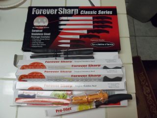 Forever Sharp Classic Series 12 Piece Stainless Steel Knife Set New