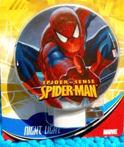 Spiderman Twin Flannel Comforter Sham Nightlight Bonus