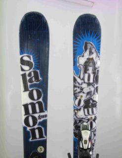 Salomon Used Gun Twin Freestyle Skis w Binding 164cm B