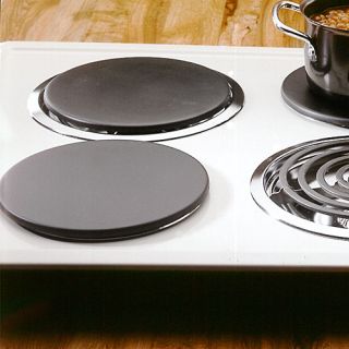 Stove Burner Plate Black Steel Range Cover