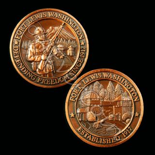 Fort Lewis Washington Established 1917 ★ Challenge Coin