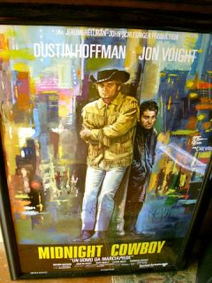 Midnight Cowboy Signed Poster Dustin Hoffman Jon Voight