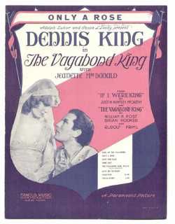 fine print vagabond king 1930 jeanette macdonald only a rose