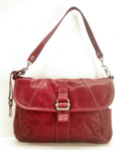 New Fossil Handbag Darby Pink Leather Shoulder Purse