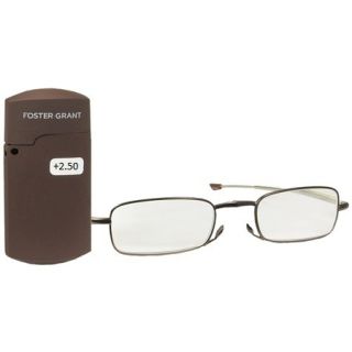 Foster Grant MicroVision compact reading glasses (Brown, +2.50)