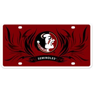 NCAA Florida State Seminoles Flame License Plate Tag