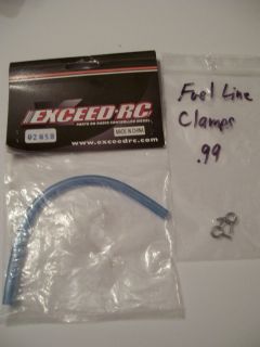 Exceed RC Nitro Gas Fuel Line and Clamps Infinitive Hyperspeed Forza